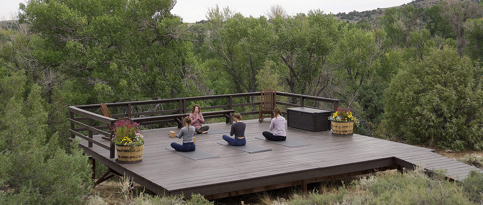Outdoor Mountainside Yoga Wellness Resort