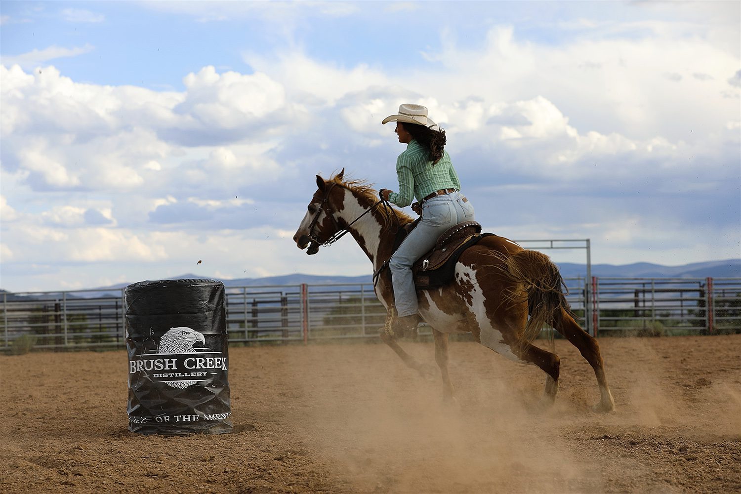 Horseback Riding Barrel Racing at Luxury Ranch