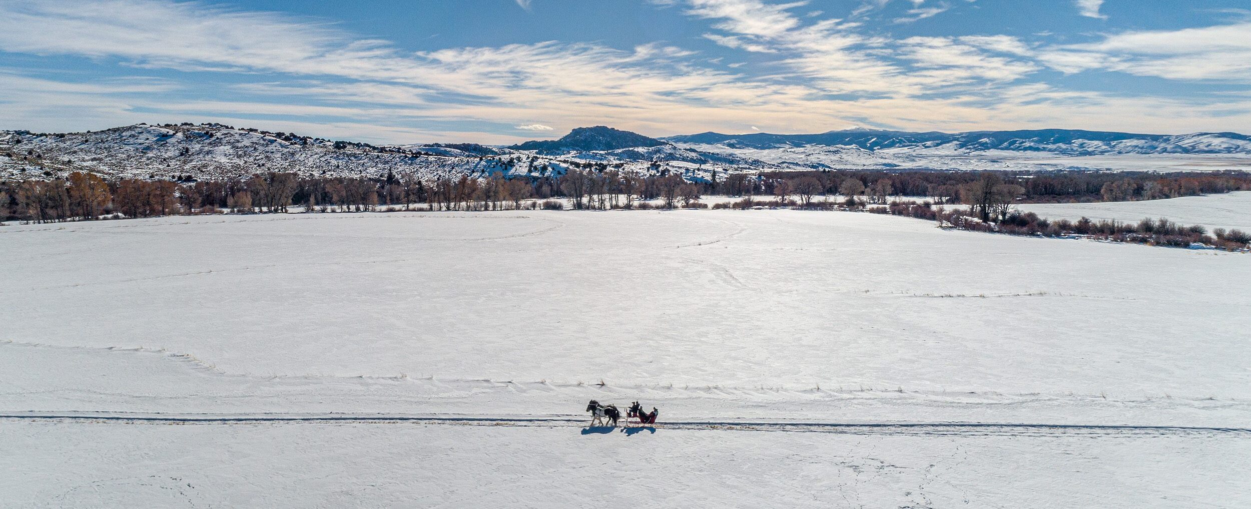 Brush Creek Ranch Winter Horse-Drawn Sleigh Rides