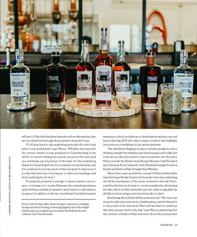 Bourbon+ Brush Creek Distillery Sustainability 