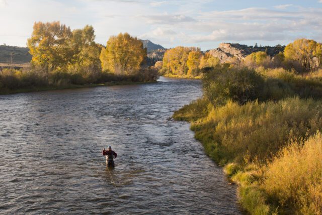 Fall Fly Fishing on the North Platte River Wyoming