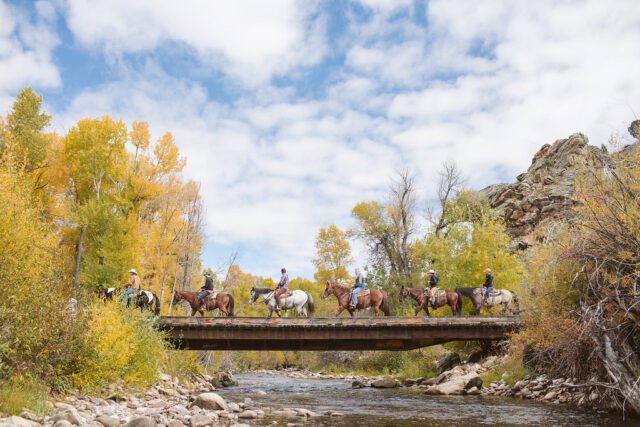 Fall Horseback Riding Wyoming Luxury Ranch Resort